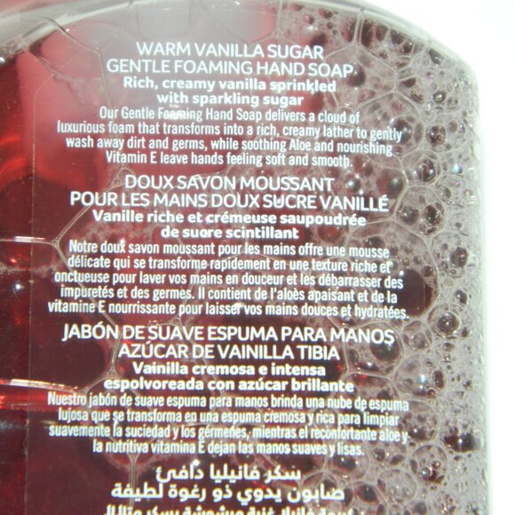 2 for/$25 Bath & Body Works Warm Vanilla Sugar Foaming Hand Wash Soap 259 ml - Picture 6 of 7
